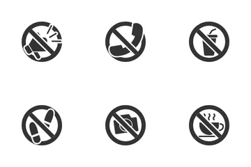 Prohibition Sign Icon Pack