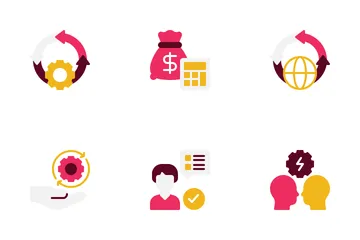 Project Management And Business Operations Icon Pack