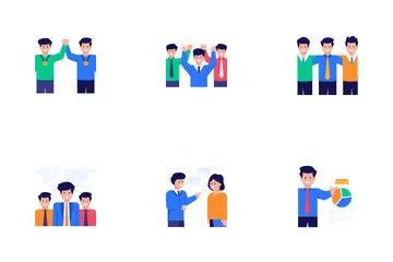 Project Management And Team Work Icon Pack