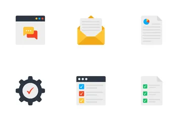 Project Management And Web Marketing Icon Pack