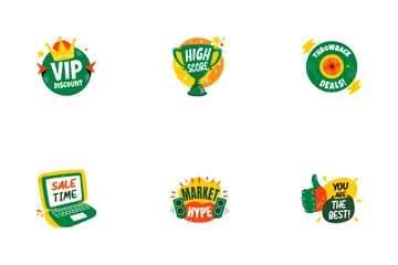 Promotional Stickers Icon Pack