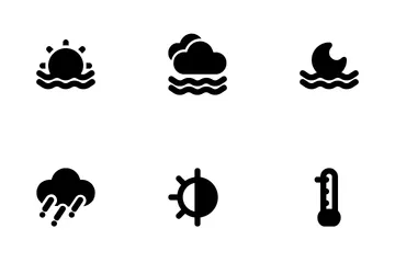 Pronóstico del tiempo Paquete de Iconos