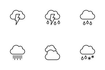 Pronóstico del tiempo Paquete de Iconos