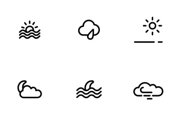 Pronóstico del tiempo Paquete de Iconos