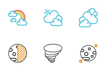 Pronóstico del tiempo Paquete de Iconos