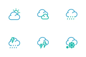 Pronóstico del tiempo Paquete de Iconos