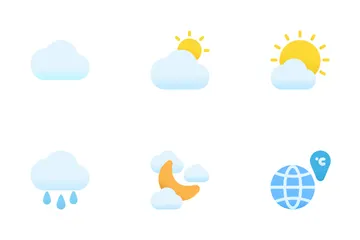 Pronóstico del tiempo Paquete de Iconos