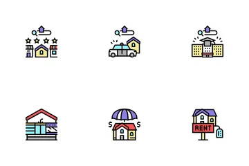 Property Rental Agency Icon Pack