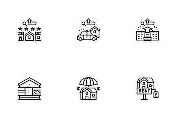 Property Rental Agency Icon Pack