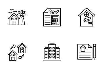 Propiedad inmobiliaria Icon Pack