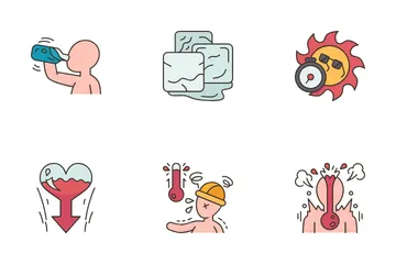 Proteção contra insolação Pacote de Ícones