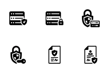 Protección de Datos Paquete de Iconos