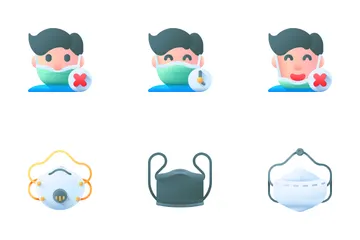 保護フェイスマスク アイコンパック