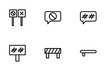 Protest And Vandalism Icon Pack