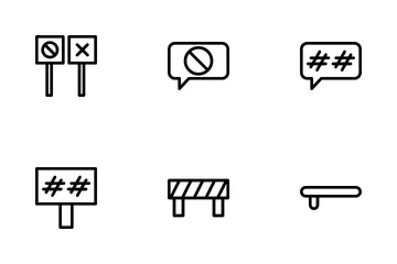 Protest And Vandalism Icon Pack