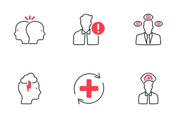 Psychische Gesundheit Symbolpack