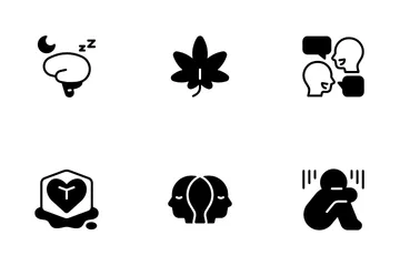 Psychische Gesundheit Icon Pack