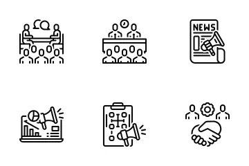 Public Relations Icon Pack