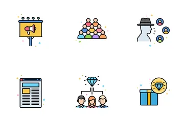 Public Relations Agency Icon Pack