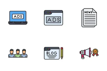 Public Relations Agency Icon Pack