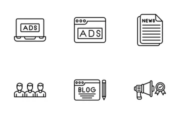 Public Relations Agency Icon Pack