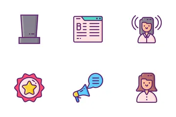 Public Relations Agency Icon Pack