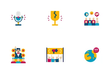 Public Relations Agency Icon Pack