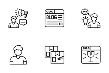 Public Relations Agency Icon Pack