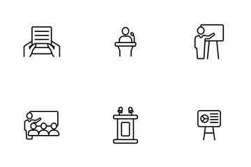 Public Speech Icon Pack