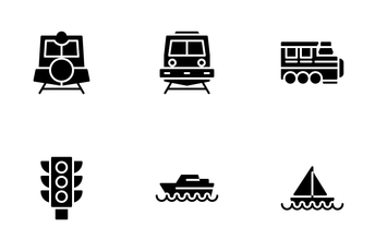Public Transportation Icon Pack