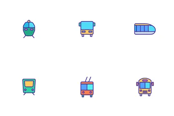 Public Transportation Icon Pack