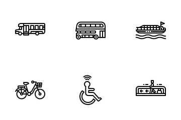 Public Transportation Icon Pack