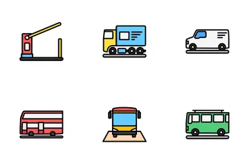 Public Transportation Icon Pack