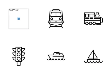 Public Transportation Icon Pack