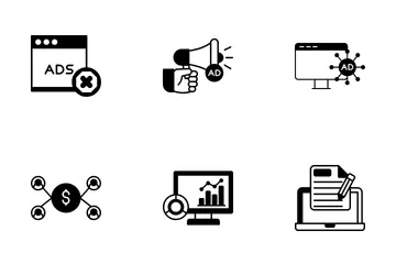 Publicidad digital Paquete de Iconos