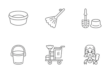 Faccende domestiche Icon Pack