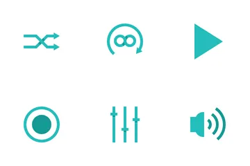 Pulsante del lettore musicale Icon Pack