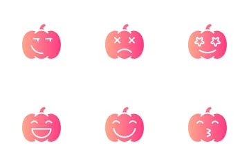 Pumpkin Emoticon Icon Pack