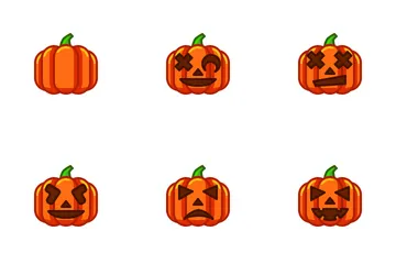 Pumpkin Emoticon Icon Pack