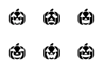 Pumpkin Emoticon (Glyph) Icon Pack