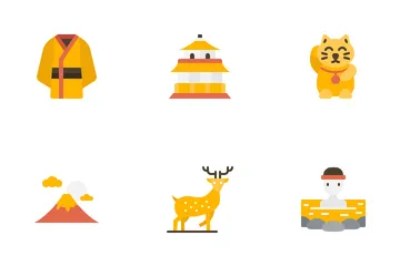 Punto de referencia de japón Icon Pack