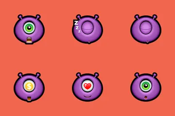 Purple Monsters Icon Pack