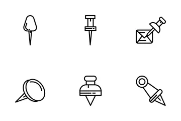 Push Pin Icon Pack