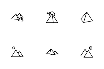 피라미드 어트랙션 아이콘 팩
