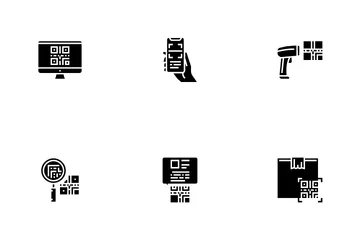 Qr Code Identification Icon Pack