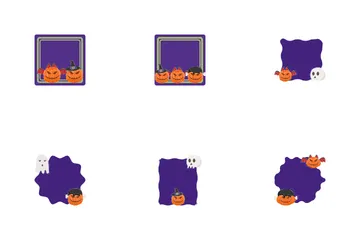 Moldura de Halloween Icon Pack