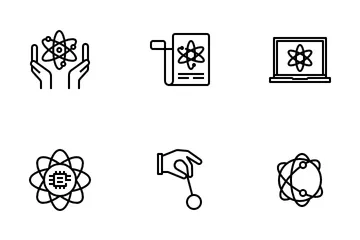 Quantenwissenschaft Symbolpack