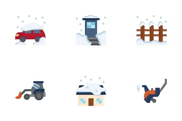 Remoción de nieve Paquete de Iconos