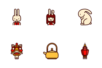Rabbit Chinese New Year Icon Pack