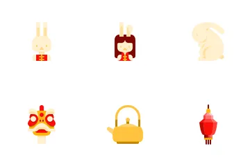 Rabbit Chinese New Year Icon Pack